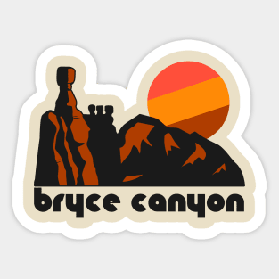 Retro Bryce Canyon ))(( Tourist Souvenir National Park Design Sticker